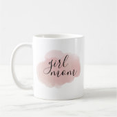 Tasse d'aquarelle de maman de fille (Gauche)