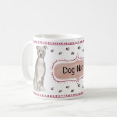 Tasse d'aquarelle de Pitbull (Devant gauche)