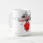 Tasse d'aquarelle de salle de travail de studio (Devant gauche)