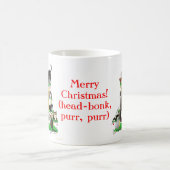 Tasse d'arbre de chat de Noël (Centre)