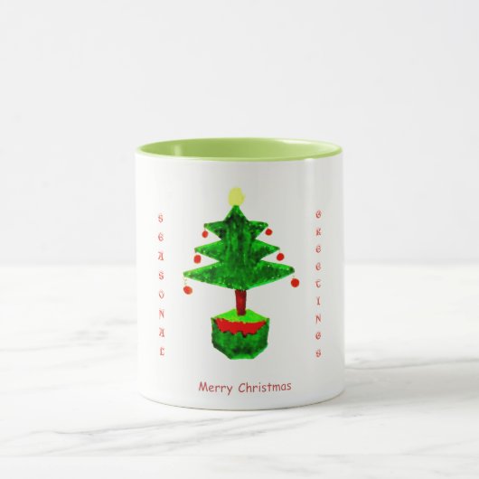 Tasse d'arbre de Noël (Centre)