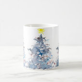 Tasse d'arbre de Noël, bleue (Centre)