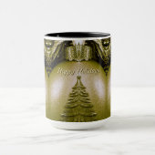 Tasse d'arbre de Noël de vacances en or (Centre)