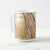 Tasse d'arbres d'automne d'aquarelle (Devant gauche)
