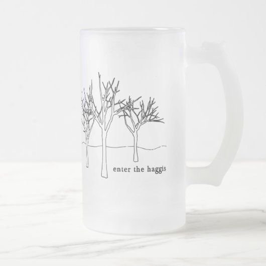 TASSE d'ARBRES (verre givré) (Droit)