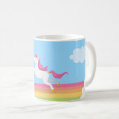 Tasse d'arc-en-ciel de licorne (Devant droit)
