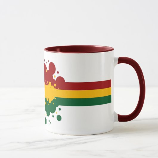 Tasse d'arc-en-ciel de Rasta (Droite)