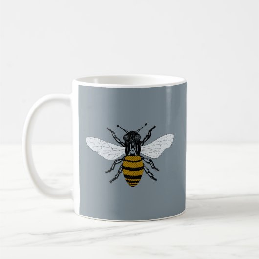 Tasse d'argent d'esprit de ruche (Gauche)