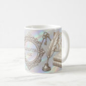 Tasse Dark Academia – Conception Sapientia Lux (Devant droit)