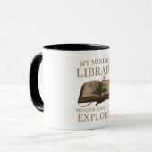 Tasse Dark Academia | Mug Citation Bibliothèque (Devant gauche)