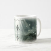 Tasse d'art à réflexion brumeuse 'Viens comme tu e (Devant droit)