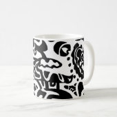 Tasse d'art abstrait de "poissons" (Devant droit)