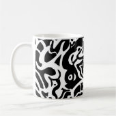 Tasse d'art abstrait de "poissons" (Gauche)