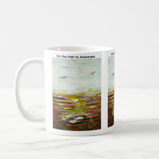 Tasse d'art abstrait - « Sur le chemin de la prise (Gauche)