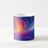 Tasse d'art abstrait tourbillon vibrant (Centre)