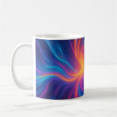 Tasse d'art abstrait tourbillon vibrant (Gauche)