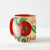 Tasse d'art coloré de légumes (Devant gauche)