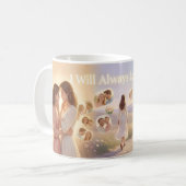 Tasse d'art d'adieu éternel Amour toujours (Devant gauche)
