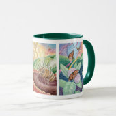 Tasse d'art d'aquarelle de pollinisateur (Devant droit)