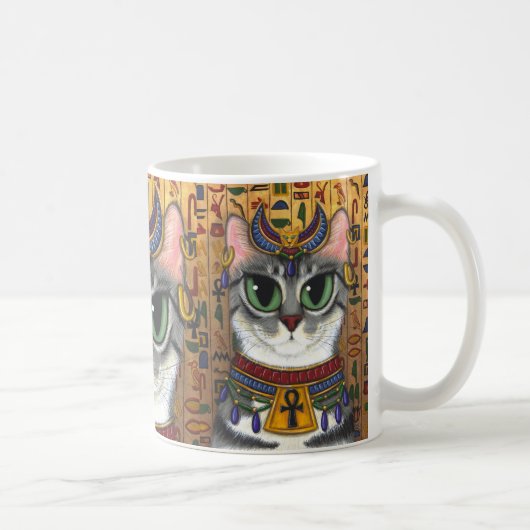 Tasse d'art de chat égyptien de Bastet de déesse (Droite)