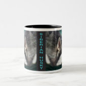 Tasse d'art de chien de traîneau sibérien (Centre)