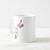 Tasse d'art de chien de Westie d'amour (Devant gauche)