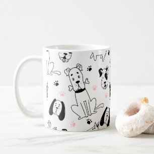 Tasse d'art de chien • Style Pop Art Lumineux