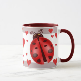 Tasse d'art de coccinelle