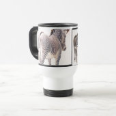 Tasse d'art de faune d'aquarelle de zèbre (Devant gauche)