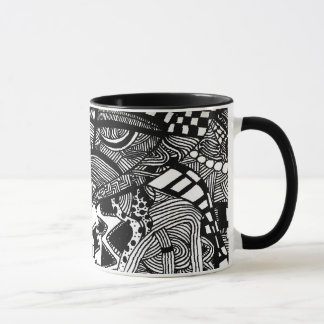 Tasse d'art de griffonnage