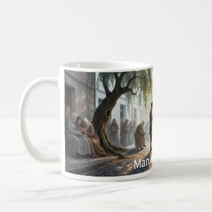 Tasse d'art de la rue de la compassion Man in the