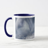 Tasse d'art de loup blanc (Gauche)