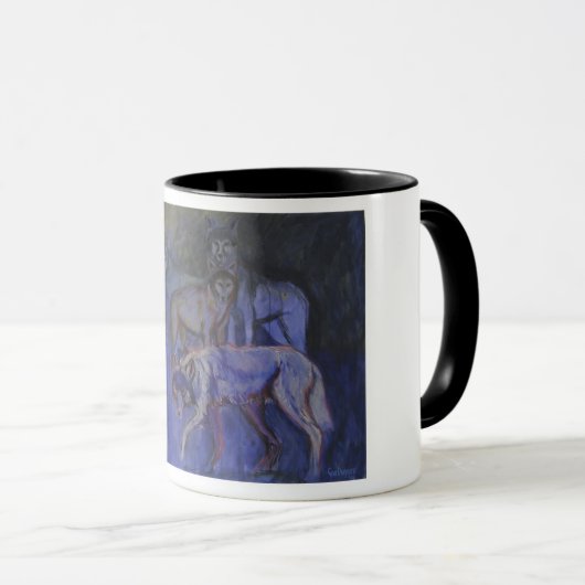 Tasse d'art de loups (Devant droit)
