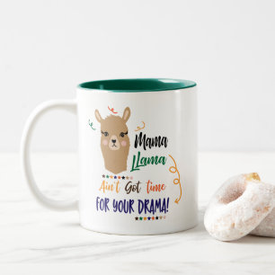 Tasse d'art de mot de drame de lama de mamans