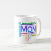 Tasse d'art de mot de maman (Devant droit)