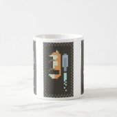 Tasse d'art de pixel de Fox Jetpack (Centre)