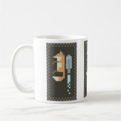 Tasse d'art de pixel de Fox Jetpack (Gauche)