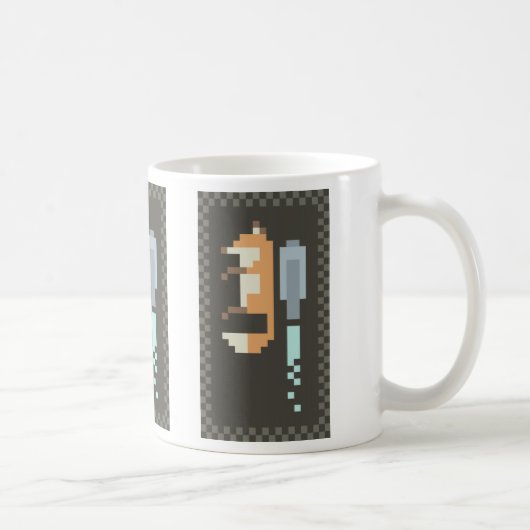 Tasse d'art de pixel de Fox Jetpack (Droite)