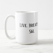 Tasse d'art de ski (Gauche)