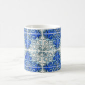 Tasse d'art de tuile - bleu (Centre)