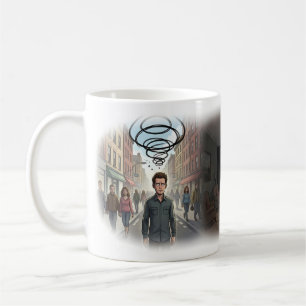 Tasse d'art de voyage intérieur Anxiété Urbaine