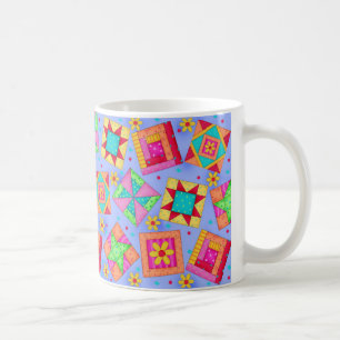 Tasse d'art d'édredon de patchwork de bigorneau