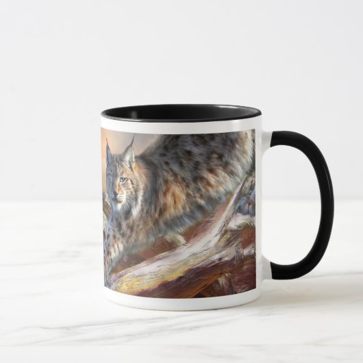 Tasse d'art d'esprit de Lynx (Droite)