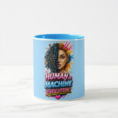 Tasse d'art d'évolution de machine humaine AI (Centre)