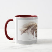 Tasse d'art d'imaginaire de CHEVAL d'ÉTALON de (Gauche)