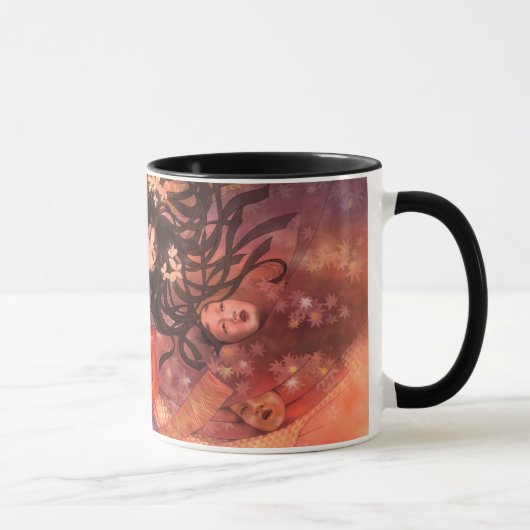 Tasse d'art d'imaginaire de masque de Noh de (Droite)
