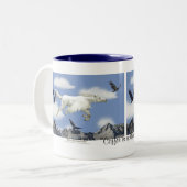 Tasse d'art d'imaginaire de VOL PEGASUS et (Devant gauche)