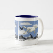 Tasse d'art d'imaginaire de VOL PEGASUS et (Devant droit)
