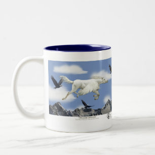 Tasse d'art d'imaginaire de VOL PEGASUS et