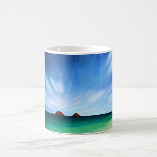 Tasse d'art d'océan d'îles d'Hawaï Mokulua (Centre)